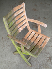 Teak Chair - Half Cleaned